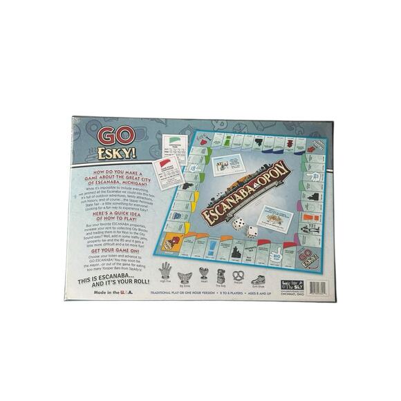 Escanaba Opoly Monopoly Board Game SEALED - Picture 2 of 2